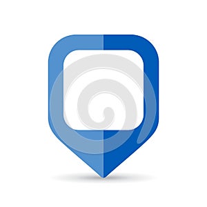 Blue map marker