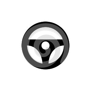 Steering wheel icon vector design symbol