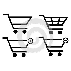 Shopping,shopping cart,shopping bag icon vector design symbol