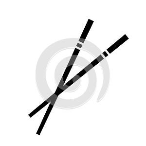 Chopsticks vector icon photo