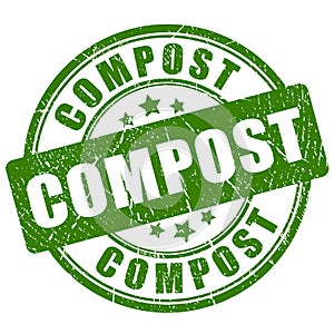 Compost vector stamp photo