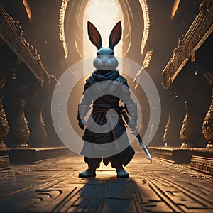 ninja rabbit ai generated image