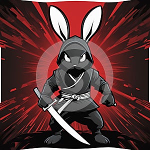 ninja rabbit ai generated image