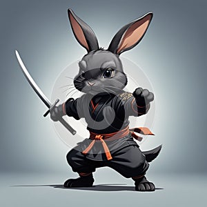 ninja rabbit ai generated image