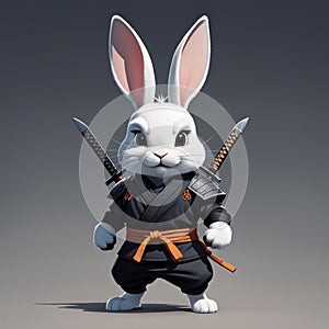 ninja rabbit ai generated image