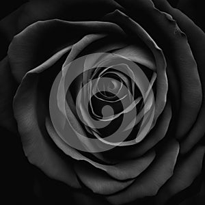 dark black rose ai generated image