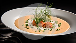 Delicious Lobster Bisque, This creamy soup is made with lobster, food photography