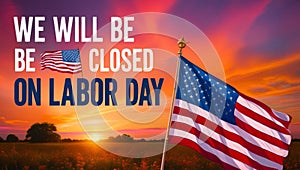 Unique Labor Day background with the American