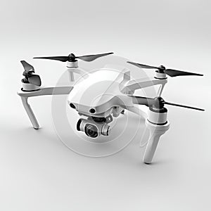 Advanced White Drone with Smart Sensors.ai generated
