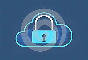 Cloud security services ensure data protection with encrypted padlock integration