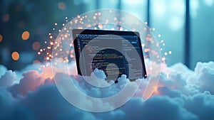 Floating Code Editor Inside Cloud Icon with Instant Deployment to Global Nodes