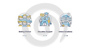 Education Icons, School Illustrations, Kids Learning, Classroom Objects, Flat Vector Pack