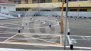 Driving Exam Circuit at Bantul Police Station