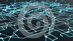 Abstract Digital Grid: Data Network and Deep Learning Connections