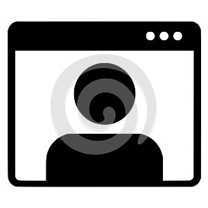 Digital Classroom Online Learning Icon for Web, App UI and UX Design