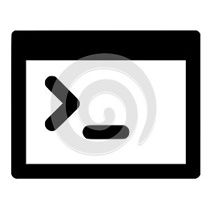 Terminal Icon, Command Line, Code, Developer, Programming, Console, Window Vector