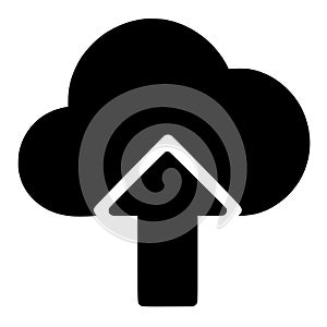 Upload Cloud Icon, Data Transfer, Backup, Save to Cloud, File Sharing, Export Vector
