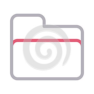 Directory vector color line icon