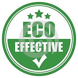 Eco effective vector icon photo