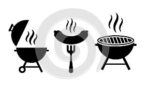 Grill bbq vector icon