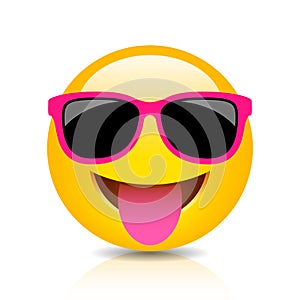 Happy foolish emoji icon photo