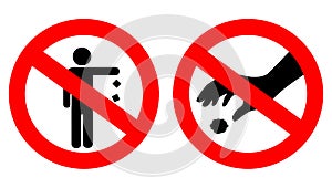 No littering sign