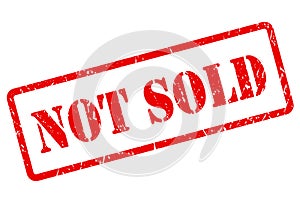 Not sold stamp