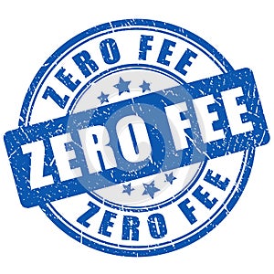 Zero fee stamp photo