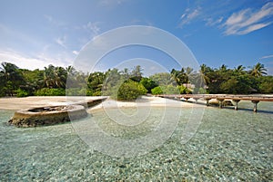 Untold Beauty of Atoll Coral Reef Island