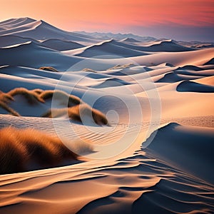 the untouched beauty of summer sand dunes free from human presence trending on artstation sharp