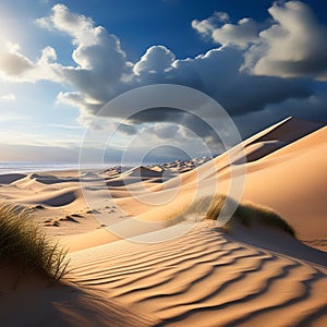 the untouched beauty of summer sand dunes free from human presence trending on artstation sharp