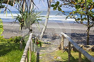 Untouched sandy beach