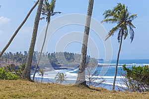 Untouched sandy beach