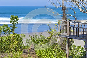 Untouched sandy beach