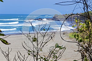 Untouched sandy beach