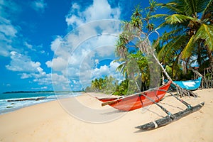 Untouched tropical beach