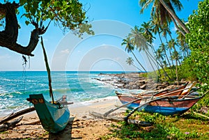 Untouched tropical beach