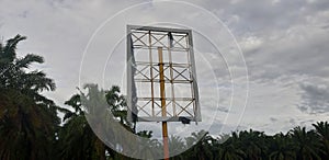 The unuse Marketing board on street