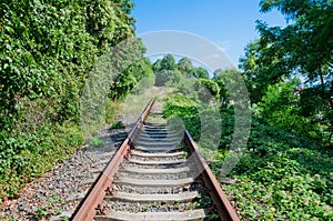 Unused rail track