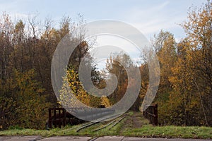 Unused railway crossing