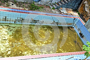 Unused swimming pool