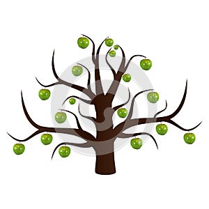 The unusual apple-tree