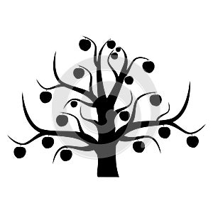 The unusual apple-tree