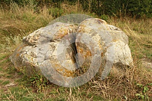 Unusual beautiful big old boulders