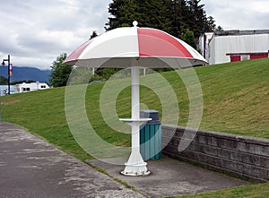 An unusual bus shelter in british columbia