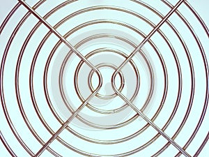 Unusual circular mesh radiator