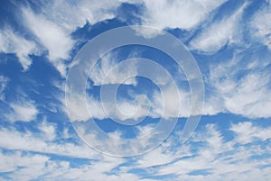 Unusual cirrus cloud formation over Las Vegas, Nevada.