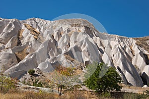 Unusual crags of Cappadocia