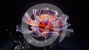 unusual flower photography, studio lighting, hyper