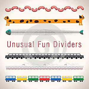 Unusual Fun Colorful Dividers